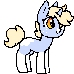 Size: 256x256 | Tagged: safe, artist:nootaz, oc, oc only, oc:nootaz, pony, unicorn, animated, female, gif, non-looping gif, simple background, sitting, solo, transparent background