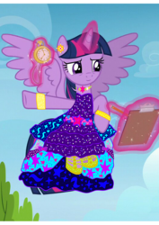Size: 1000x1414 | Tagged: safe, artist:php185, twilight sparkle, alicorn, pony, g4, clothes, dress, female, ms paint, solo, twilight sparkle (alicorn)