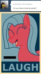 Size: 500x897 | Tagged: safe, artist:dsninja, oc, oc only, oc:pun, earth pony, pony, ask pun, ask, female, hope poster, mare, solo