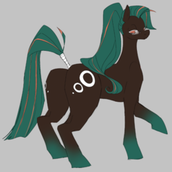 Size: 500x501 | Tagged: safe, artist:tingtongten, oc, oc only, oc:fasti duex, earth pony, pony, glasses, gray background, male, simple background, solo, stallion