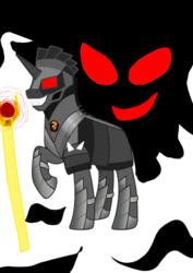 Size: 1000x1414 | Tagged: safe, artist:php185, pony of shadows, oc, oc only, oc:dark pony of the past, pony, g4, scepter, shadow, solo