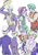 Size: 700x1000 | Tagged: safe, artist:misochikin, big bucks, firelight, jack pot, starlight glimmer, human, equestria girls, g4, cheek squish, clothes, equestria girls-ified, horn, squishy cheeks