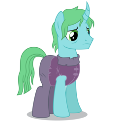 Size: 5000x5200 | Tagged: safe, artist:dragonchaser123, riverbend willow, pony, unicorn, campfire tales, g4, absurd resolution, background pony, clothes, curved horn, horn, male, simple background, solo, stallion, transparent background, vector