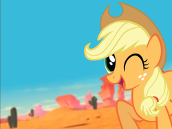 Size: 1023x768 | Tagged: artist needed, safe, edit, screencap, applejack, earth pony, pony, g4, desert, veggietales