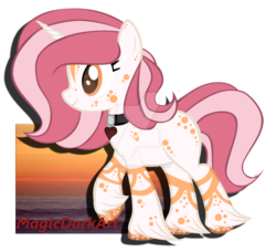Size: 1024x934 | Tagged: safe, artist:magicdarkart, oc, oc only, oc:rubin, original species, pony, unicorn, astral pony, female, mare, simple background, solo, transparent background