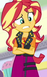 Size: 664x1080 | Tagged: safe, screencap, sunset shimmer, equestria girls, equestria girls specials, g4, my little pony equestria girls: better together, my little pony equestria girls: rollercoaster of friendship, cropped, female, geode of empathy, solo