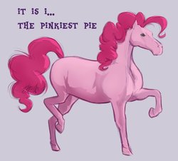 Size: 707x639 | Tagged: safe, artist:midnightpremiere, pinkie pie, earth pony, pony, g4, female, gray background, hoers, meme, ponified animal photo, ponified meme, realistic, simple background, solo, the frenchiest fry, wat