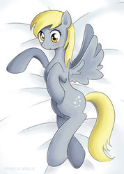 Size: 600x844 | Tagged: safe, artist:piripaints, derpy hooves, pegasus, pony, g4, 2016, body pillow, body pillow design, cutie mark, female, solo, spread wings, wings