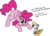 Size: 778x564 | Tagged: safe, artist:nootaz, pinkie pie, oc, oc:hissy, pony, snake, g4, disguise, puppet, simple background, transparent background