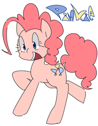 Size: 1181x1513 | Tagged: safe, artist:tomitake, pinkie pie, earth pony, pony, g4, female, mare, simple background, solo, white background