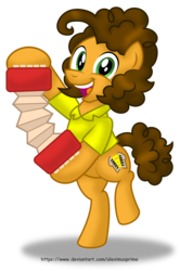 Size: 1600x2413 | Tagged: safe, artist:aleximusprime, cheese sandwich, earth pony, pony, g4, pinkie pride, accordion, looking at you, male, musical instrument, open mouth, simple background, solo, tongue out, transparent background