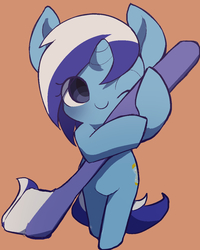 Size: 876x1096 | Tagged: safe, artist:ccc, minuette, pony, unicorn, g4, brushie brushie, cute, female, looking at you, mare, minubetes, solo, toothbrush