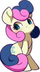 Size: 972x1750 | Tagged: safe, artist:ccc, bon bon, sweetie drops, earth pony, pony, g4, adorabon, cute, female, mare, simple background, solo, white background