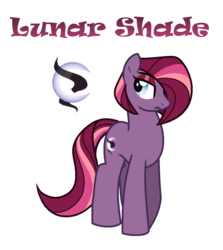 Size: 1000x1122 | Tagged: safe, artist:hazardous-andy, oc, oc only, oc:lunar shade, earth pony, pony, base used, eyeshadow, female, hair over one eye, makeup, mare, offspring, parent:moondancer, parent:star tracker, parents:moontracker, simple background, solo, transparent background