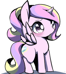 Size: 915x1026 | Tagged: safe, artist:ccc, princess cadance, alicorn, pony, g4, cute, cutedance, female, mare, simple background, solo, white background