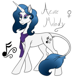 Size: 800x800 | Tagged: safe, artist:pampoke, oc, oc only, oc:azure melody, pony, unicorn, clothes, female, leonine tail, mare, offspring, parent:fancypants, parent:rarity, parents:raripants, scarf, simple background, solo, transparent background