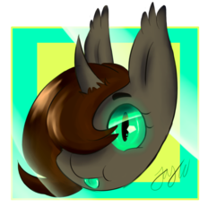 Size: 1448x1557 | Tagged: safe, artist:php70, oc, pony, bat changeling, derp