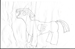 Size: 2691x1775 | Tagged: safe, artist:henbasket, oc, oc:evening mist, pony, traditional art