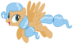 Size: 6844x4139 | Tagged: safe, artist:dragonchaser123, dusty swift, pegasus, pony, g4, grannies gone wild, absurd resolution, background pony, female, flying, las pegasus resident, mare, open mouth, simple background, solo, transparent background, vector