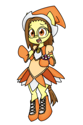 Size: 1000x1500 | Tagged: safe, artist:spheedc, earth pony, pony, semi-anthro, bipedal, clothes, crossover, digital art, eyebrows, female, glasses, hat, hazuki fujiwara, mare, ojamajo doremi, ponified, reanne griffith, simple background, smiling, solo, transparent background, witch, witch apprentice, witch hat