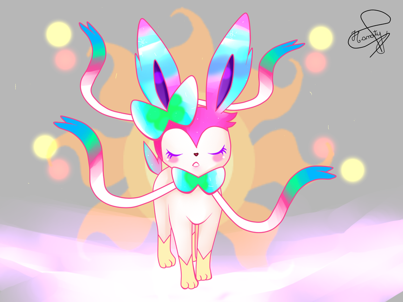 Sylveon used Moonblast — Pokemon x Sword Art Online Crossover