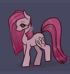 Size: 1515x1616 | Tagged: safe, artist:incapacitatedvixen, pinkie pie, earth pony, pony, g4, cute, female, mare, pinkamena diane pie, raised eyebrow, raised hoof, smiling, solo