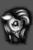 Size: 2000x3000 | Tagged: safe, artist:qbellas, fluttershy, pony, fake it 'til you make it, g4, bust, female, fluttergoth, goth, high res, monochrome, solo