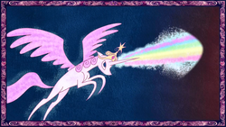 Size: 1280x720 | Tagged: safe, screencap, princess celestia, alicorn, pony, friendship is magic, g4, female, magic, mare, pink-mane celestia, solo