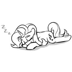 Size: 2300x2300 | Tagged: safe, artist:jen-neigh, starlight glimmer, pony, unicorn, g4, female, high res, lying down, mare, monochrome, sleeping, smiling, solo, zzz