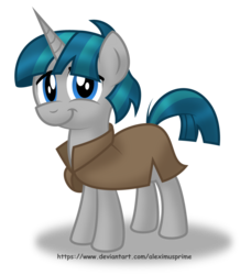 Size: 1024x1174 | Tagged: safe, artist:aleximusprime, stygian, pony, unicorn, g4, shadow play, clothes, cute, looking at you, male, simple background, smiling, solo, stallion, stygianbetes, transparent background