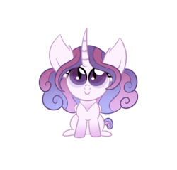 Size: 1024x980 | Tagged: safe, artist:ashidaii, oc, oc only, oc:serenity, hybrid, pony, curved horn, female, horn, offspring's offspring, parent:oc:spiracle, parent:princess flurry heart, parents:canon x oc, simple background, solo, transparent background