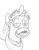 Size: 1200x1553 | Tagged: safe, artist:justaskhoneydew, oc, oc only, oc:reversalmushroom, pony, homer simpson, request, reversalmushroom, sketch, tumblr, why