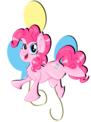 Size: 2048x2732 | Tagged: safe, artist:prismaticstars, pinkie pie, earth pony, pony, g4, cutie mark, female, happy, high res, mare, simple background, solo, transparent background