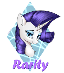 Size: 1262x1440 | Tagged: safe, artist:kirasunnight, rarity, pony, unicorn, g4, bust, chest fluff, female, lidded eyes, looking at you, mare, simple background, solo, transparent background
