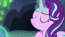 Size: 1280x720 | Tagged: safe, screencap, starlight glimmer, pony, unicorn, celestial advice, g4, animated, disguise, disguised changeling, female, mare, solo, sound, webm