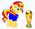 Size: 670x564 | Tagged: safe, sunset shimmer, pony, unicorn, g4, croatia, female, football, mare, simple background, sports, white background, world cup 2018