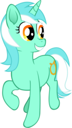 Size: 535x941 | Tagged: safe, artist:malte279, lyra heartstrings, pony, unicorn, g4, female, free to use, happy, mare, simple background, smiling, solo, three quarter view, transparent background, vector
