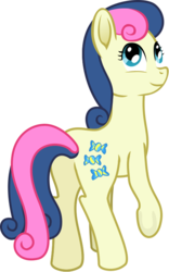 Size: 473x756 | Tagged: safe, artist:malte279, bon bon, sweetie drops, earth pony, pony, g4, female, free to use, looking back, mare, rear view, simple background, solo, three quarter view, transparent background, vector