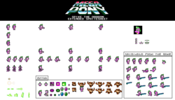 Size: 700x400 | Tagged: safe, artist:tarkan809, owlowiscious, spike, dragon, g4, arm cannon, fire, gem, mega man (series), megapony, pixel art, simple background, sprite, sprite sheet, transparent background, video game