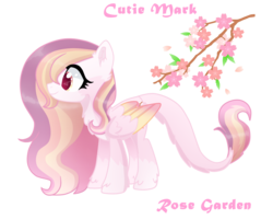 Size: 1500x1200 | Tagged: safe, artist:sugaryicecreammlp, oc, oc only, oc:rose garden, pegasus, pony, augmented tail, colored wings, colored wingtips, female, mare, simple background, solo, transparent background