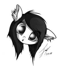 Size: 1483x1735 | Tagged: safe, artist:jacquibim, oc, oc only, pony, grayscale, monochrome, simple background, white background