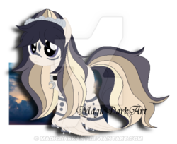 Size: 400x326 | Tagged: safe, artist:magicdarkart, oc, oc only, original species, pony, astral pony, female, obtrusive watermark, simple background, solo, transparent background, watermark
