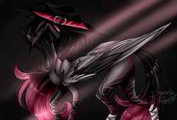 Size: 2997x2041 | Tagged: safe, artist:ravenia-morelli, oc, oc:serana, pony, hat, high res, witch hat