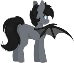 Size: 2400x2048 | Tagged: safe, artist:cinnamontee, oc, oc only, oc:juneau, bat pony, pony, high res, male, simple background, solo, stallion, transparent background