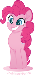 Size: 4000x8490 | Tagged: safe, artist:joemasterpencil, pinkie pie, earth pony, pony, g4, my little pony: the movie, absurd resolution, cute, diapinkes, female, simple background, solo, transparent background, vector