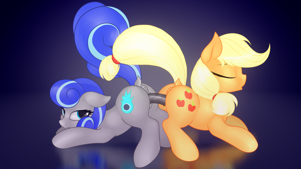 oc:blue baton, earth <b>pony</b>, <b>pony</b>, g4, canon x oc, dildo, dock, doubleheaded ...