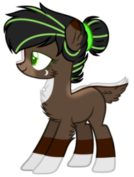 Size: 1024x1355 | Tagged: safe, artist:bloodlover2222, oc, oc only, oc:nature's beauty, deer pony, original species, female, simple background, solo, transparent background