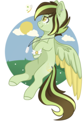 Size: 2048x3000 | Tagged: safe, artist:cinnamontee, oc, oc only, oc:akane, butterfly, pegasus, pony, female, high res, mare, simple background, solo, transparent background, two toned wings