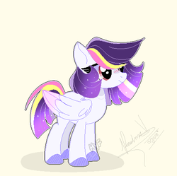 Size: 479x478 | Tagged: safe, artist:iheyyasyfox, oc, oc only, oc:anastasia, pegasus, pony, female, mare, offspring, parent:flash sentry, parent:twilight sparkle, parents:flashlight, simple background, solo