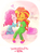 Size: 733x1000 | Tagged: safe, artist:hacha, pinkie pie, sunset shimmer, equestria girls, g4, blushing, cheek kiss, clothes, coffee mug, cute, diapinkes, duo, female, heart, jar, kissing, lesbian, mug, pajamas, pillow, shimmerbetes, ship:sunsetpie, shipping, slippers